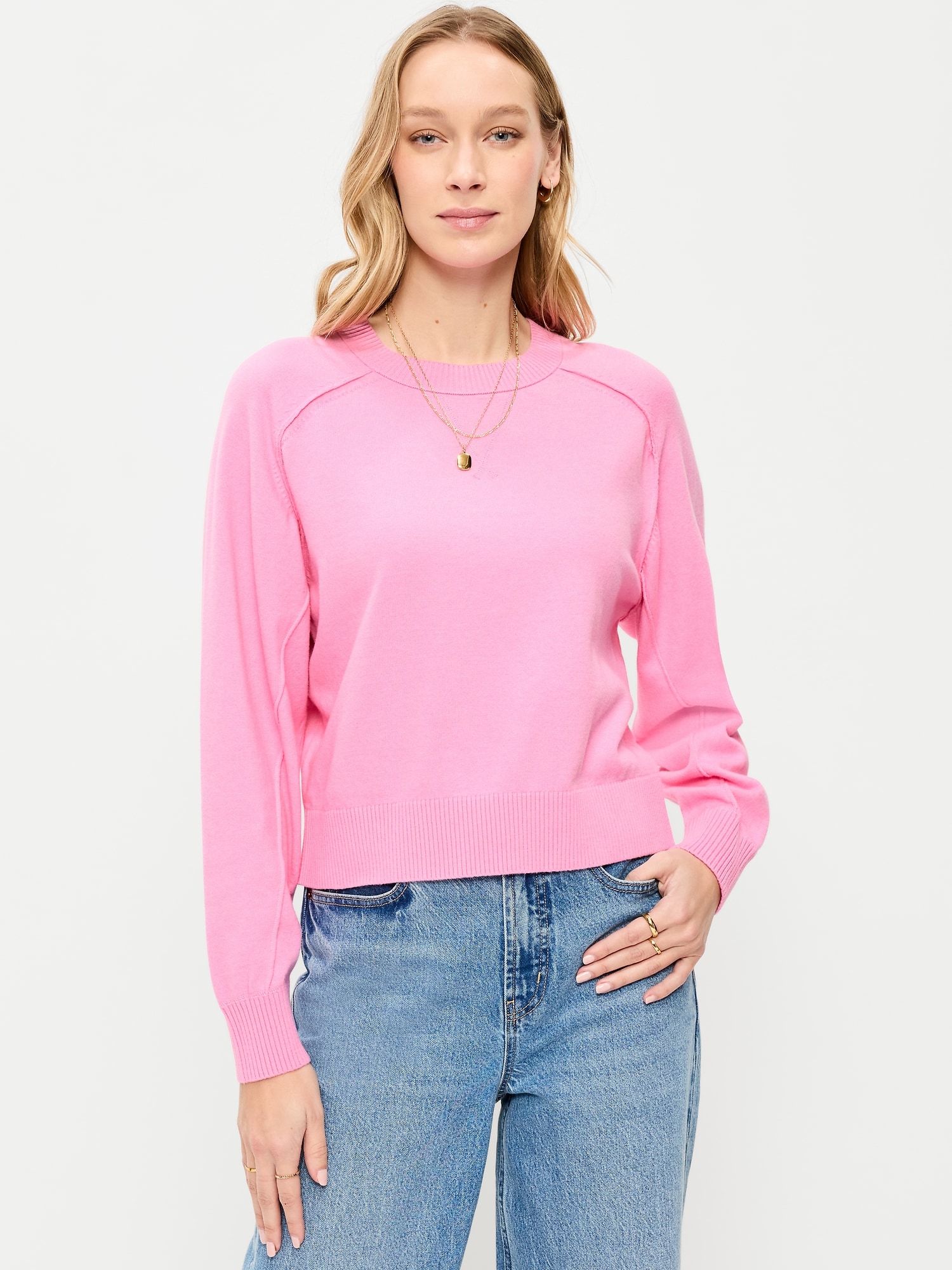 SoSoft Lite Crew-Neck Cropped Sweater