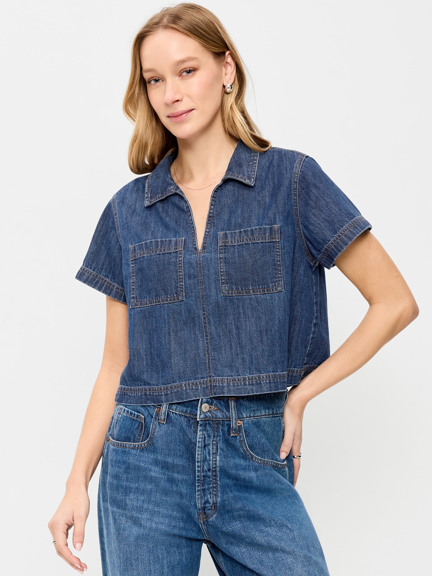 Double-Pocket Popover Top