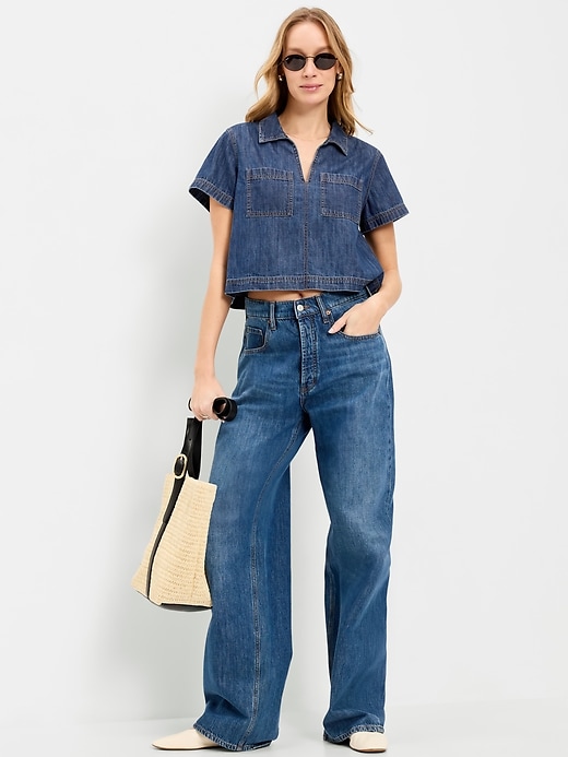 L'image numéro 3 présente Haut à enfiler à deux poches