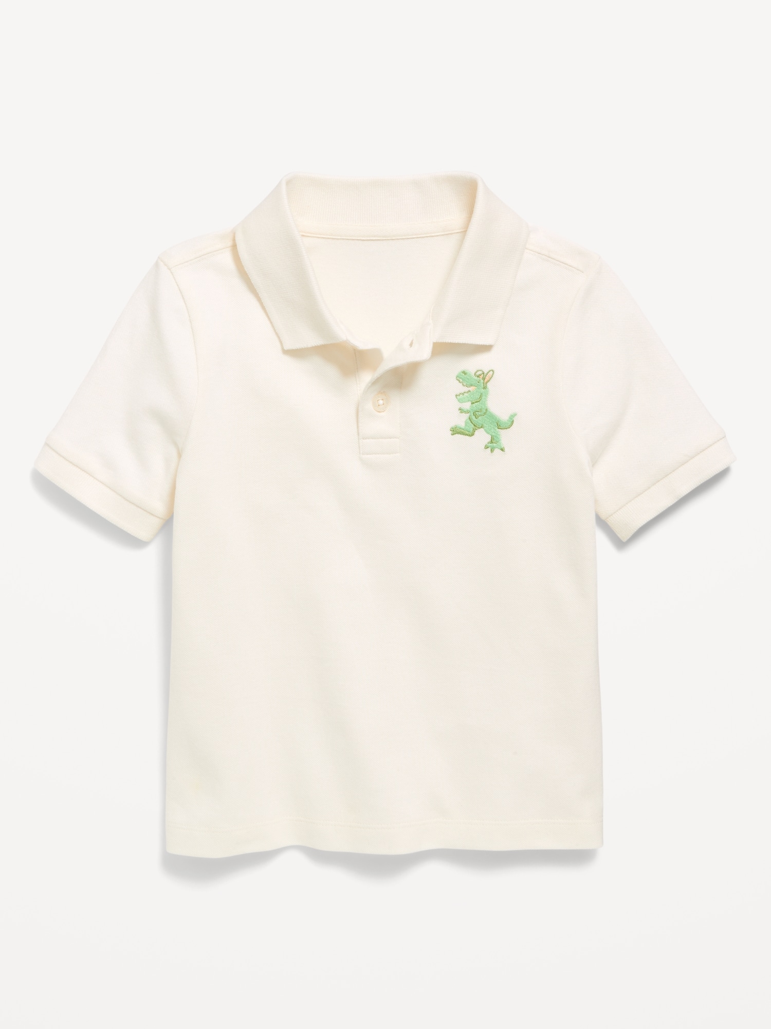 Printed Short-Sleeve Pique Polo Shirt for Toddler Boys
