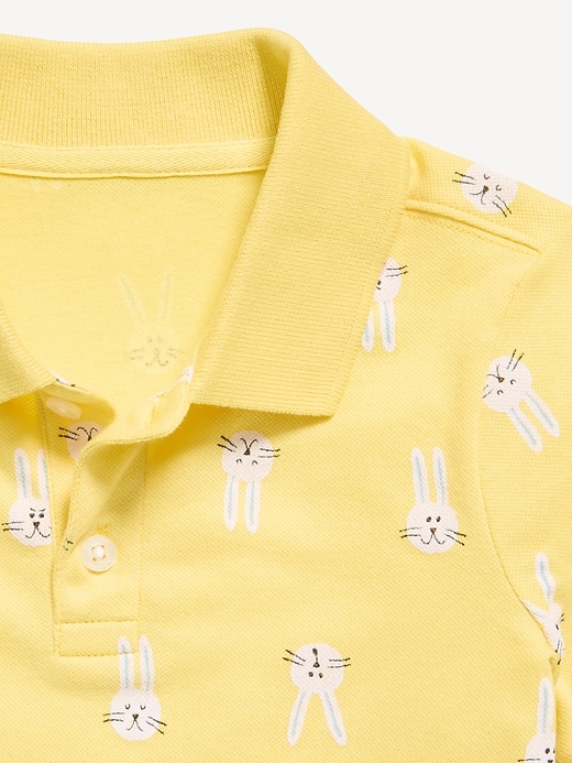 Image number 3 showing, Printed Short-Sleeve Pique Polo Shirt for Toddler Boys