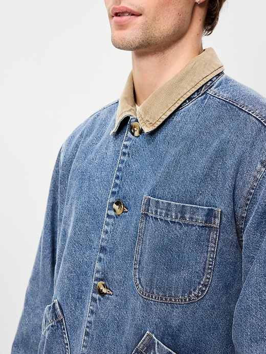 Image number 5 showing, Loose Jean Workwear Jacket