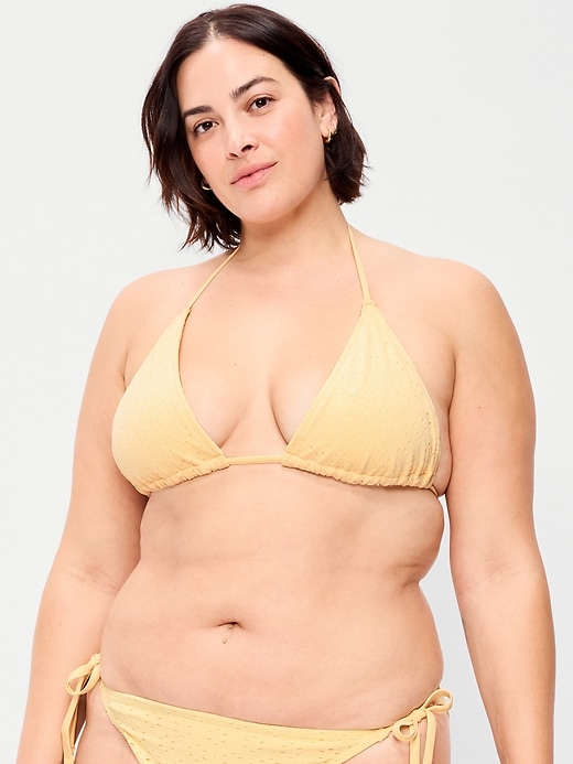 Image number 7 showing, Triangle String Bikini Swim Top