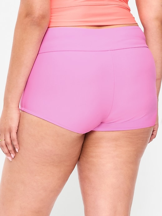 L'image numéro 8 présente Bas de maillot de bain rétro à taille haute