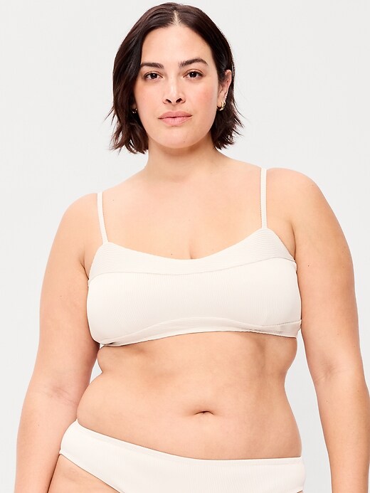 L'image numéro 7 présente Haut de bikini côtelé