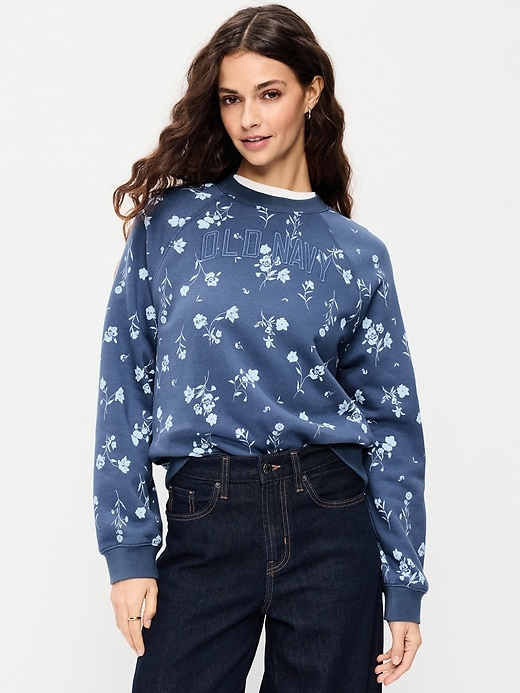 Image number 1 showing, Vintage Crew-Neck Logo-Graphic Sweatshirt