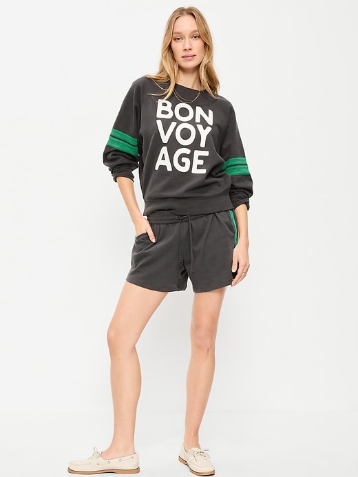 Image number 1 showing, High-Waisted Pull-On Shorts -- 5-inch inseam