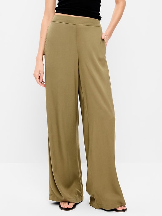 Image number 2 showing, High-Waisted Playa Wide-Leg Pants