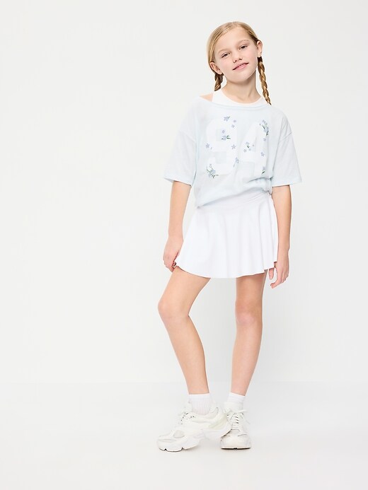 L'image numéro 6 présente Jupe-short à taille haute PowerSoft pour fille