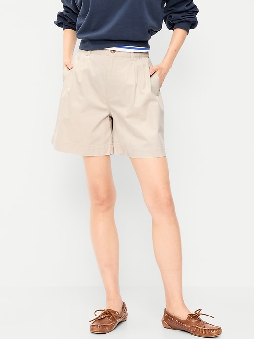 Image number 2 showing, High-Waisted OGC Chino Shorts -- 6-inch inseam