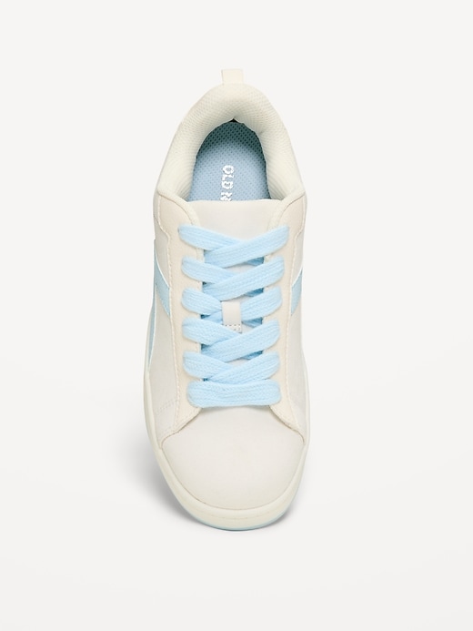 Image number 2 showing, Faux-Suede Lace-Up Sneakers for Girls