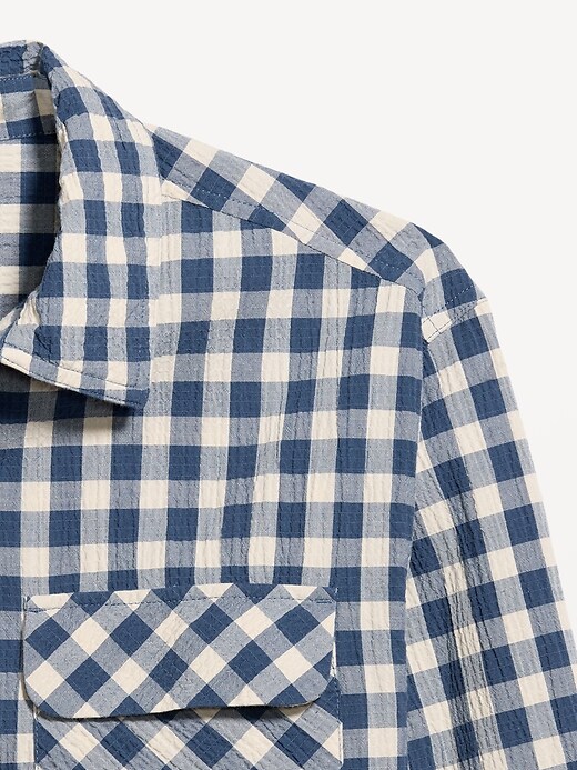 L'image numéro 5 présente Chemisier ample et court