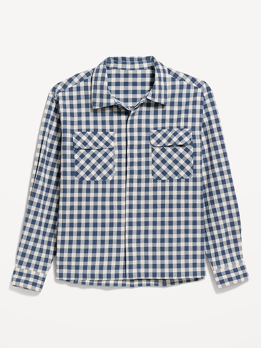 L'image numéro 4 présente Chemisier ample et court