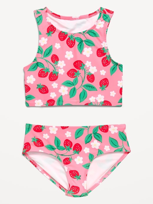Image number 1 showing, Printed Tankini Swim Set for Girls