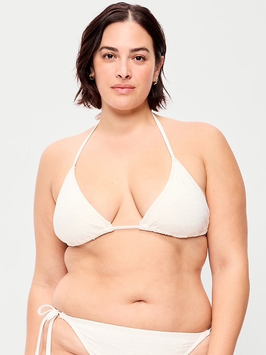 Image number 7 showing, Triangle String Bikini Swim Top