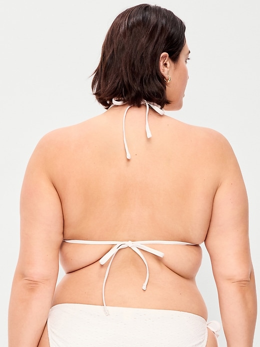 Image number 8 showing, Triangle String Bikini Swim Top