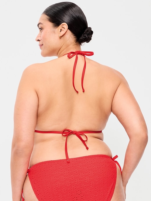 Image number 8 showing, Triangle String Bikini Swim Top