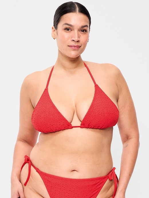 Image number 7 showing, Triangle String Bikini Swim Top