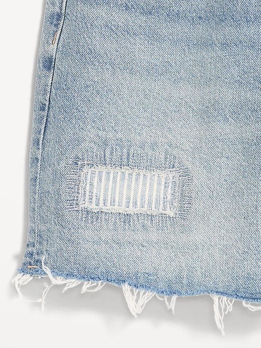 Image number 3 showing, High-Waisted Wow Baggy Jean Shorts -- 5-inch inseam