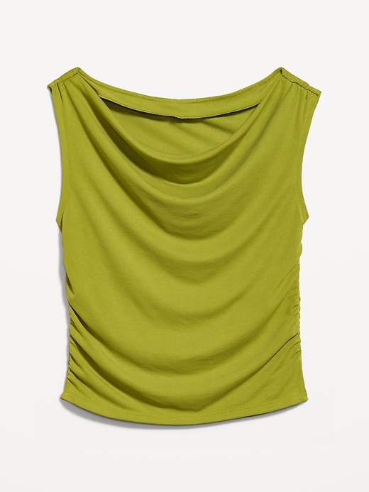 L'image numéro 4 présente Haut ruché à encolure fendue