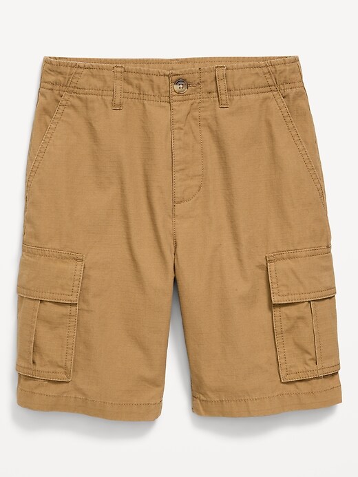 Image number 4 showing, Knee Length Baggy Ripstop Cargo Shorts for Boys