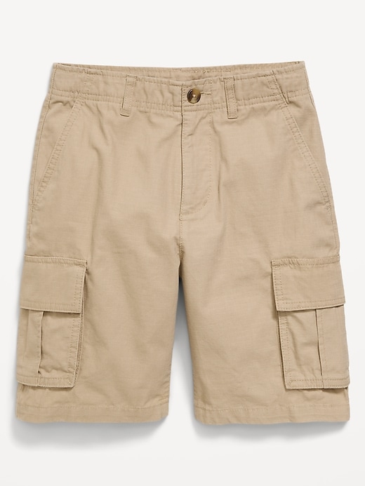 Image number 4 showing, Knee Length Baggy Ripstop Cargo Shorts for Boys