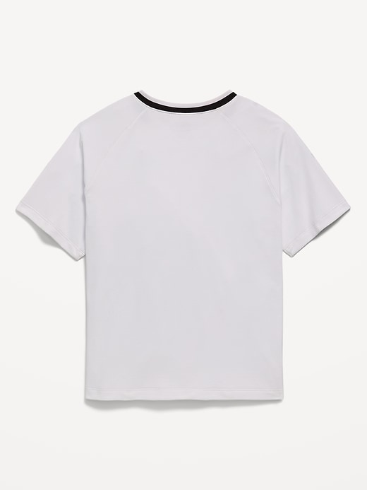 Image number 3 showing, Short-Sleeve Textured Mesh Performance T-Shirt for Boys