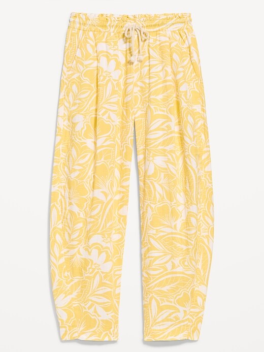 Image number 1 showing, High-Waisted Barrel Ankle Pants