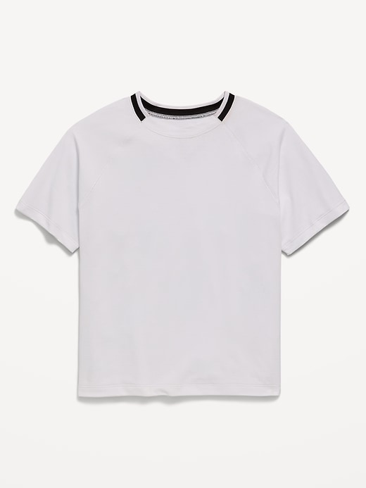 Image number 1 showing, Short-Sleeve Textured Mesh Performance T-Shirt for Boys
