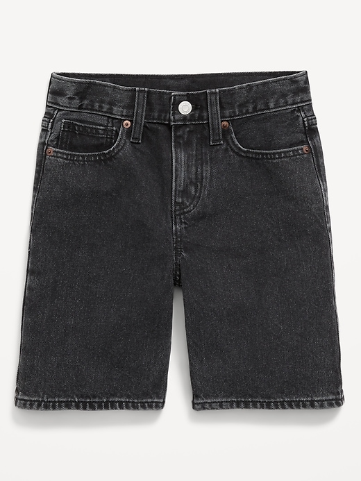 Image number 4 showing, Knee Length Baggy Jean Shorts for Boys