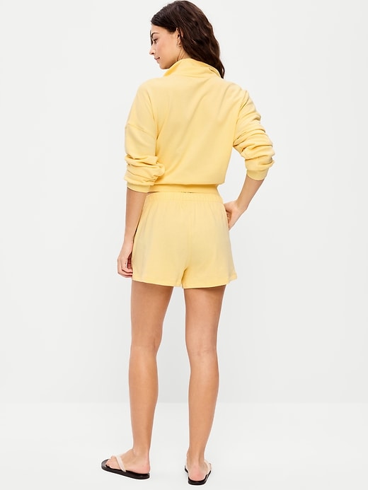 Image number 3 showing, High-Waisted Loose Logo Shorts -- 3-inch inseam