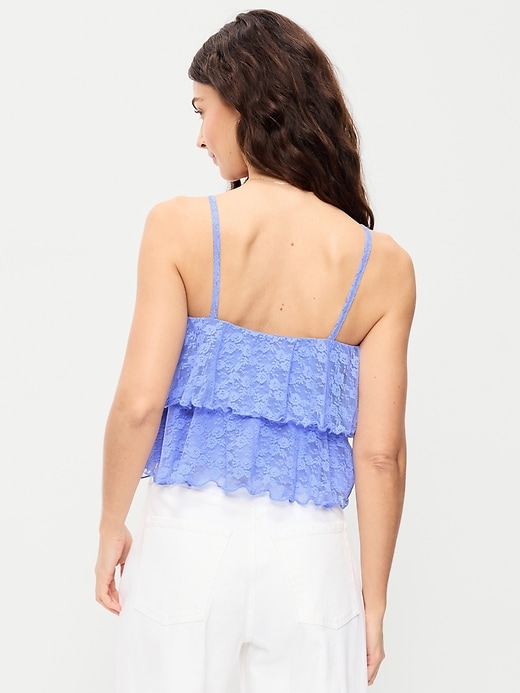 Image number 2 showing, Tiered Lace Ruffle Top