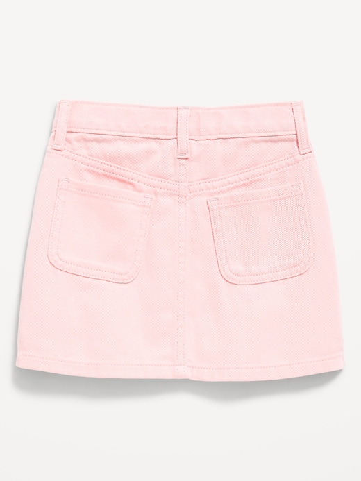 L'image numéro 3 présente Jupe boutonnée à taille haute pour toute-petite