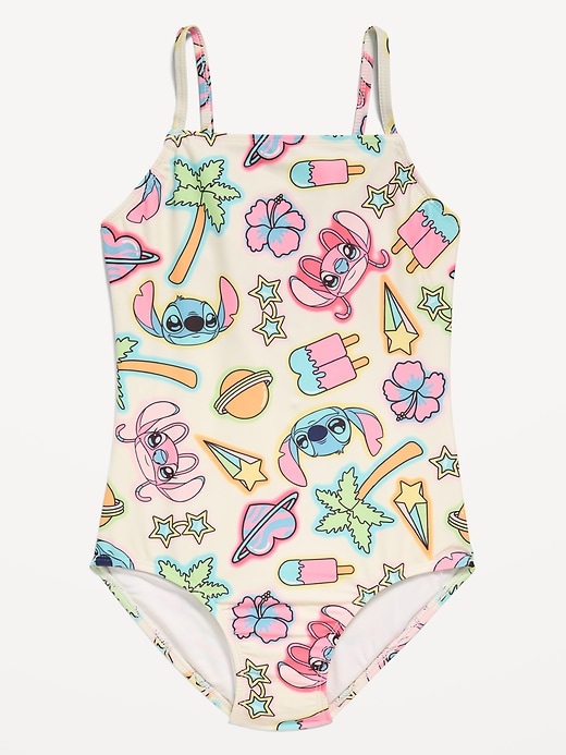 L'image numéro 1 présente Maillot de bain une-pièce à découpe au dos Stitch de Disney © pour fille
