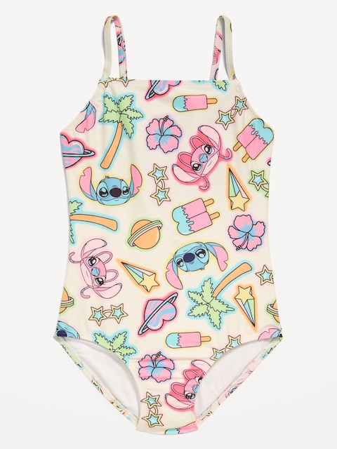 MAILLOT DE BAIN UNE-PIÈCE À DÉCOUPE AU DOS STITCH DE DISNEY © POUR FILLE