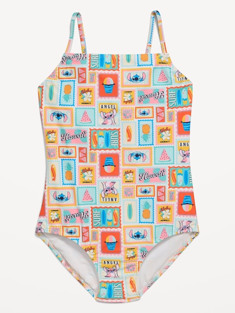 MAILLOT DE BAIN UNE-PIÈCE À DÉCOUPE AU DOS STITCH DE DISNEY © POUR FILLE