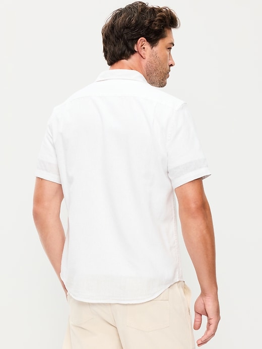 Image number 2 showing, Classic Fit Everyday Linen-Blend Shirt