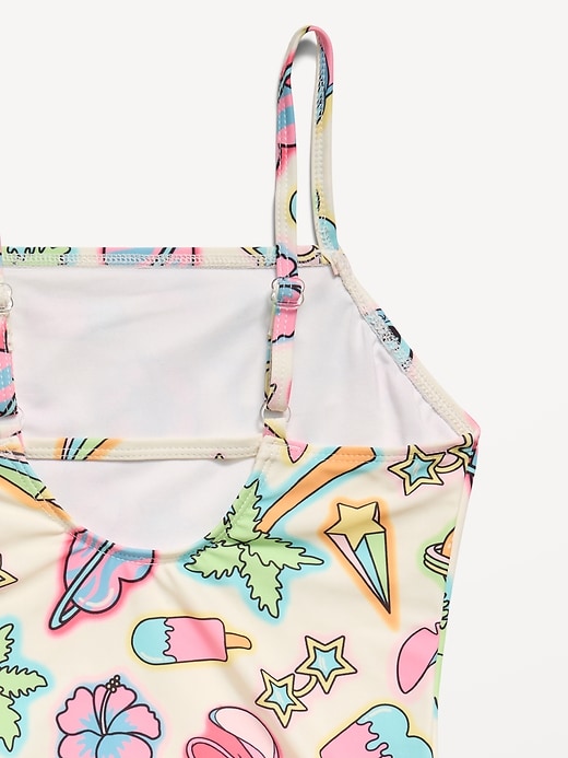 L'image numéro 2 présente Maillot de bain une-pièce à découpe au dos Stitch de Disney © pour fille