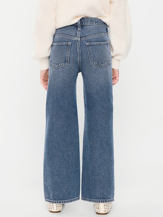 Image number 2 showing, Wow High-Waisted Baggy Wide-Leg Jeans for Girls