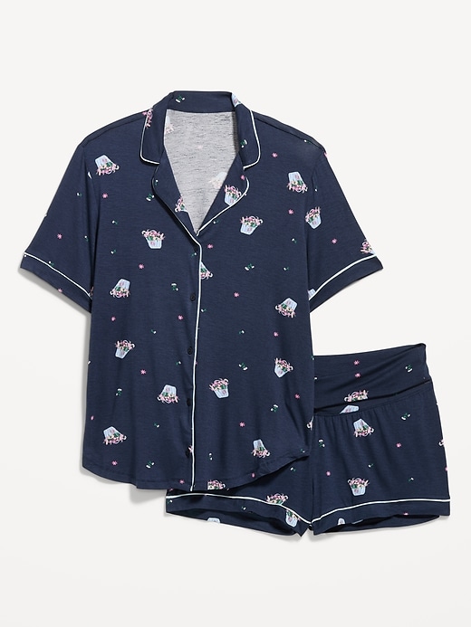 Image number 1 showing, Maternity Classic Pajama Short Set