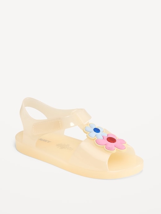 Image number 1 showing, Jelly T-Strap Sandals for Toddler Girls