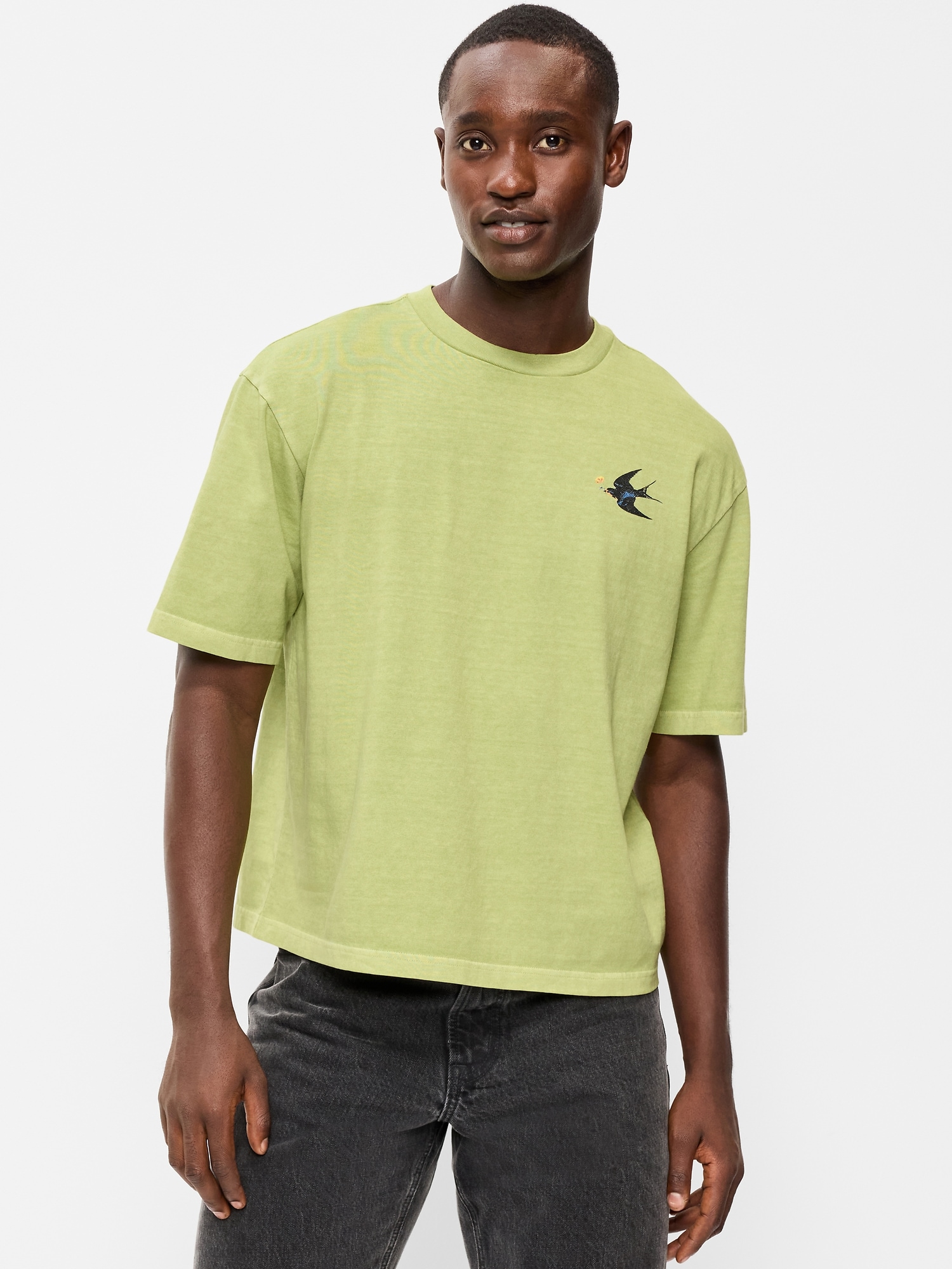 Heavyweight Graphic Cropped T-Shirt