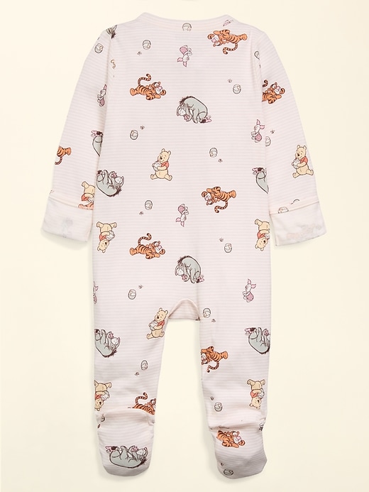 L'image numéro 3 présente Une-pièce Nuit ou jeu à pieds à glissière à double sens Winnie l’ourson Old Navy x Disney pour bébé