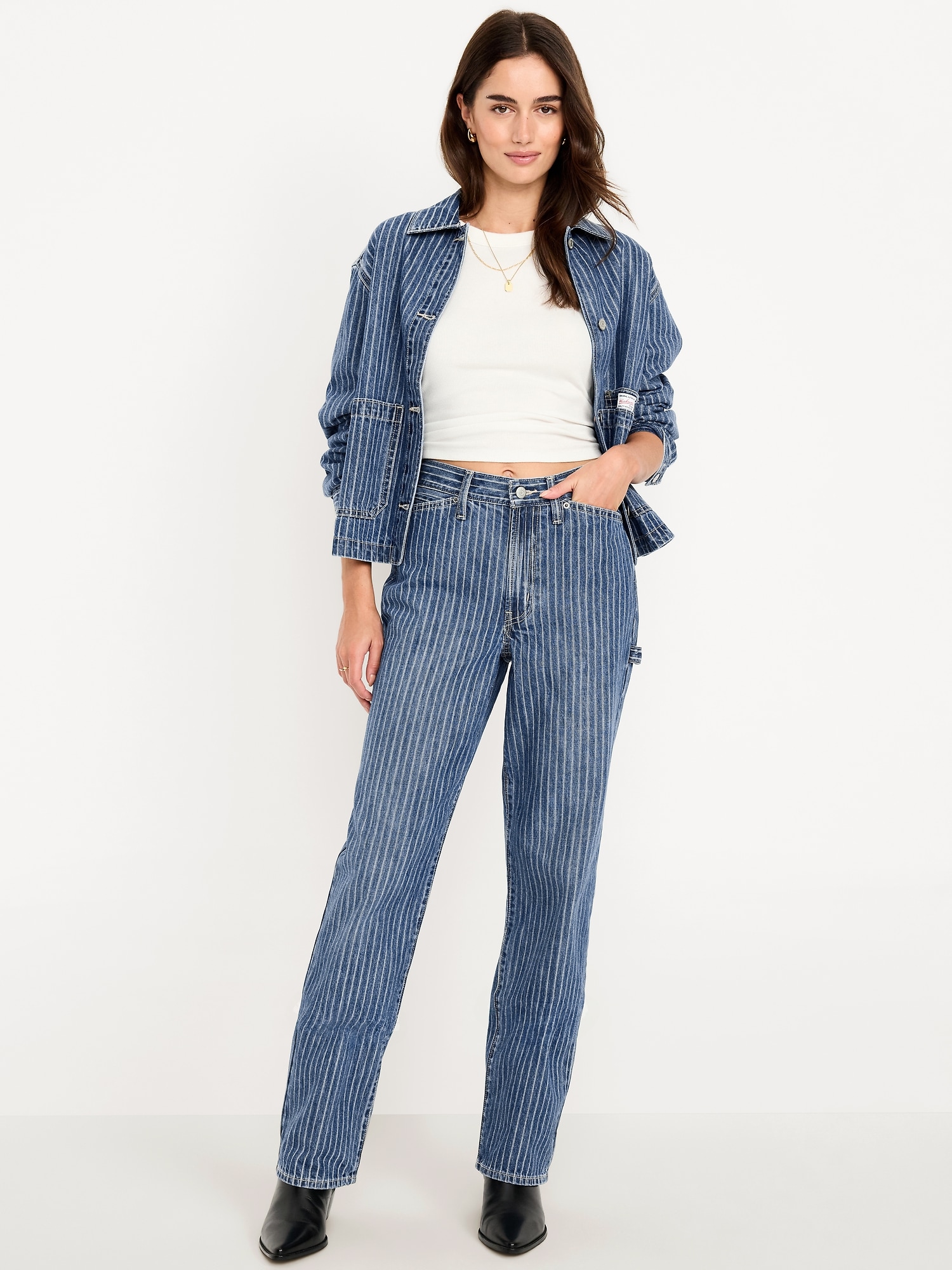High-Waisted OG Loose Rigid Jeans