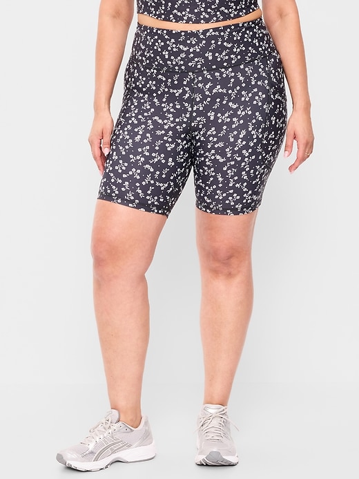 Image number 6 showing, High-Waisted PowerSoft Biker Shorts -- 8-inch inseam