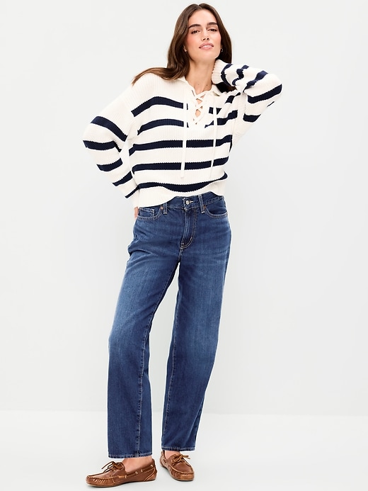 Image number 1 showing, High-Waisted OG Loose Rigid Jeans