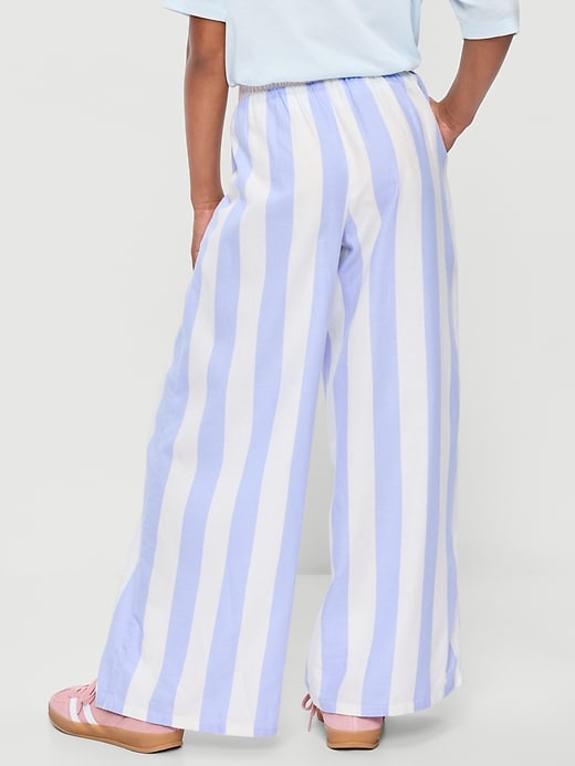 L'image numéro 2 présente Pantalon ample à enfiler en sergé pour fille