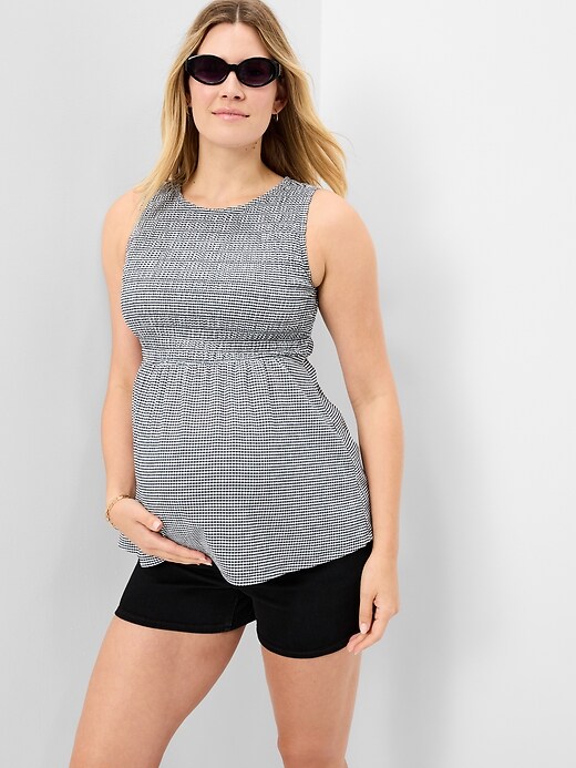 Image number 3 showing, Maternity Smocked Top