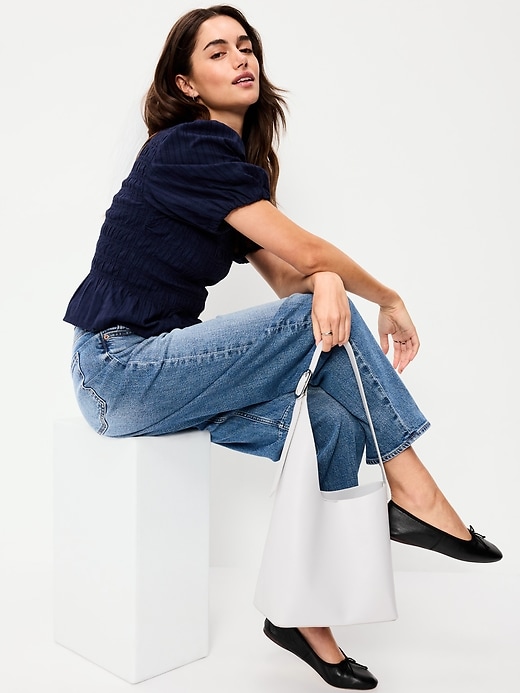 Image number 2 showing, Asymmetrical Structured Tote Bag