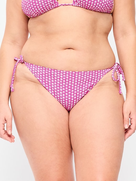 Image number 7 showing, Pique String Bikini Swim Bottoms